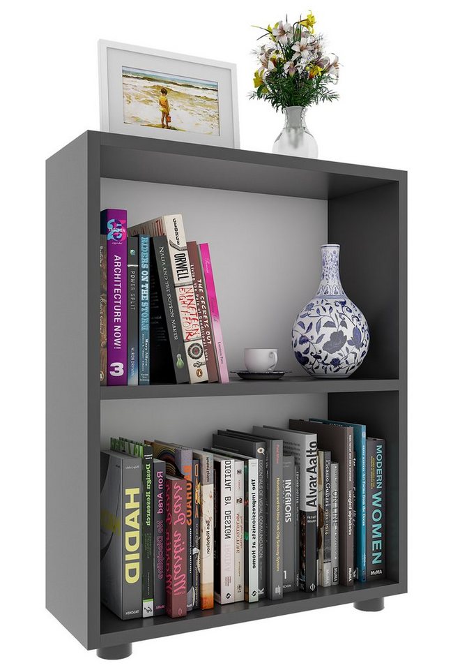 VCM Standregal Holz Büro Regal Bücher Ordner Aktenregal Bulas 2f von VCM