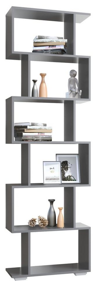 VCM Standregal Holz Raumteiler Stand Regal Deko Bücher Palusa L von VCM