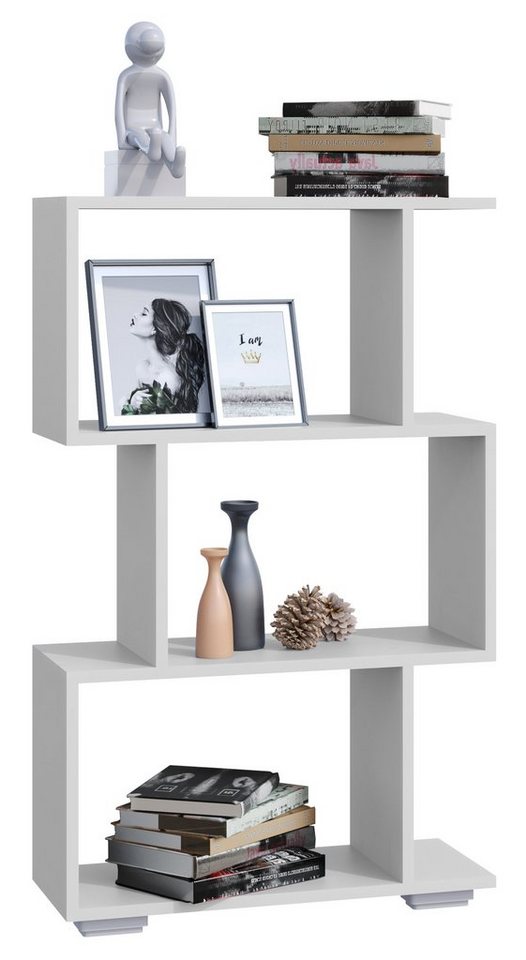 VCM Standregal Holz Raumteiler Stand Regal Deko Bücher Palusa M von VCM