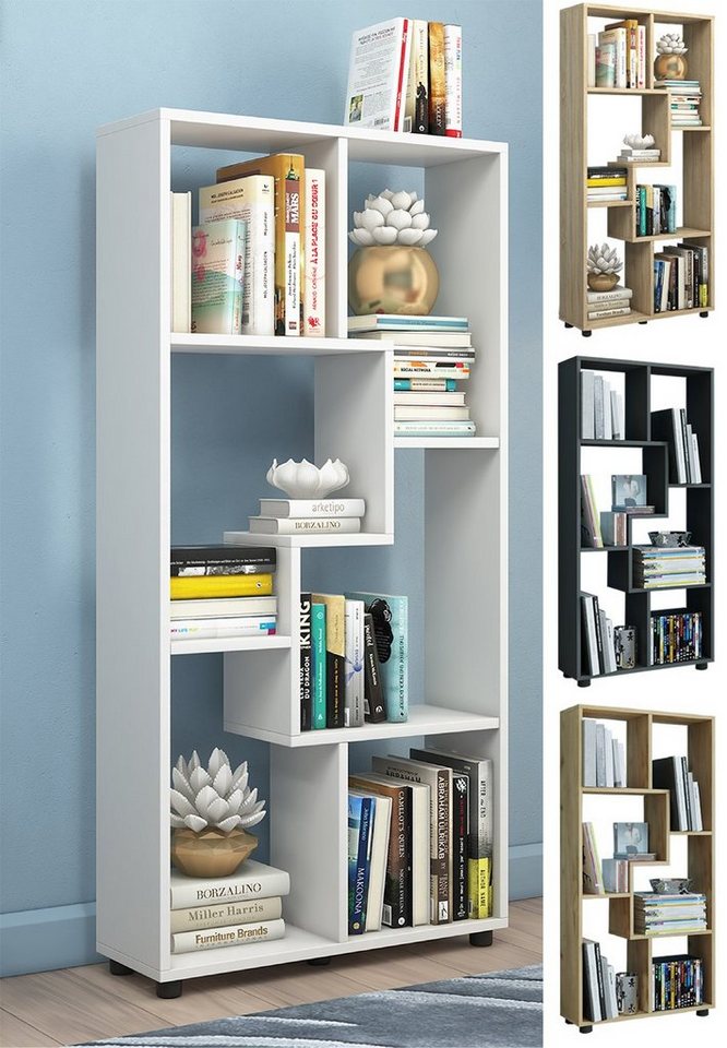 VCM Standregal Holz Stand Regal Raumteiler Bücherregal Blina von VCM