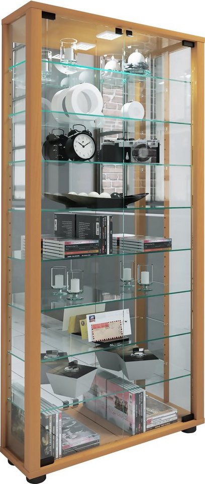 VCM Standvitrine Glas Stand Vitrine Sammelvitrine Lumo Maxi Spiegel VCM Standvitrine Glas Stand Vitrine Sammelvitrine Lumo Maxi Spiegel von VCM
