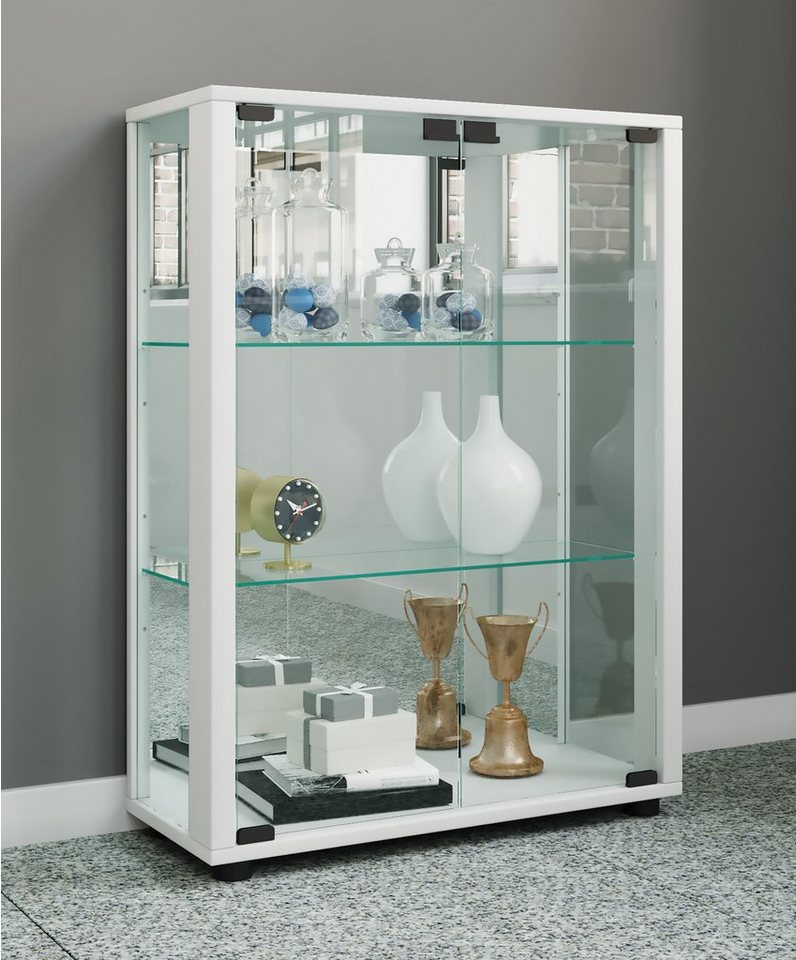 VCM Standvitrine Glas Stand Vitrine Sammelvitrine Sintalo Spiegel von VCM