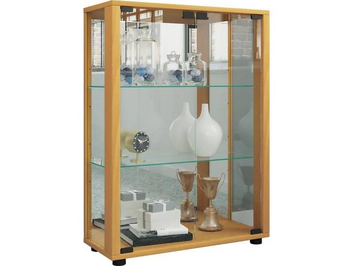 VCM Standvitrine Glas Stand Vitrine Sammelvitrine Sintalo Spiegel von VCM