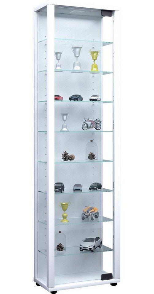 VCM Standvitrine Holz Glas Stand Vitrine Sammelvitrine Edana Maxi von VCM