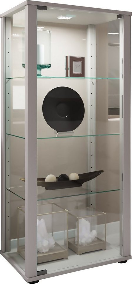 VCM Standvitrine Holz Glas Stand Vitrine Sammelvitrine Kavisa M von VCM