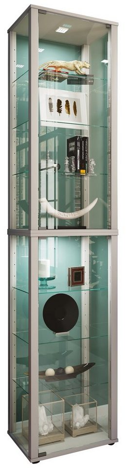 VCM Standvitrine Holz Glas Stand Vitrine Sammelvitrine Kavisa XL von VCM
