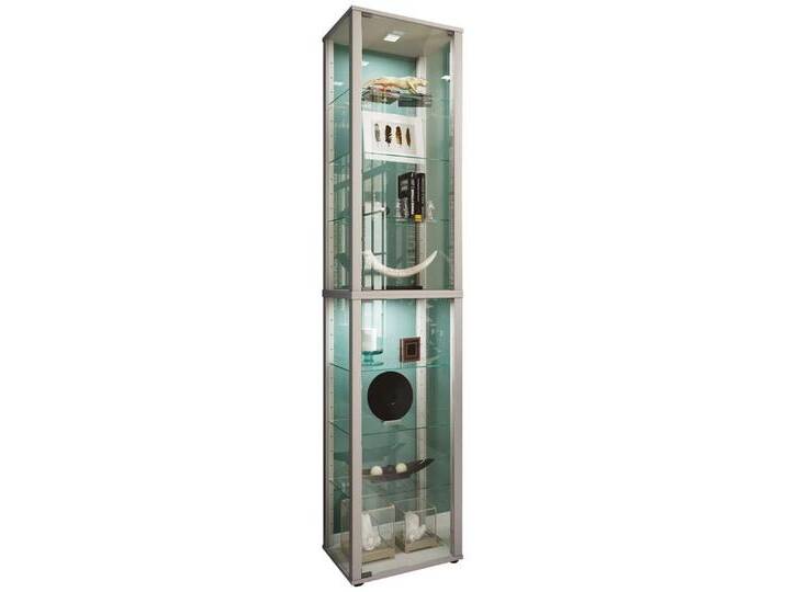 VCM Standvitrine Holz Glas Stand Vitrine Sammelvitrine Kavisa XL von VCM