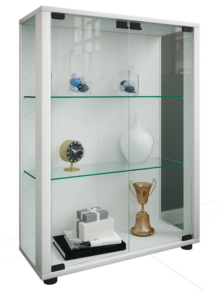 VCM Standvitrine Holz Glas Stand Vitrine Sammelvitrine Sintalo von VCM