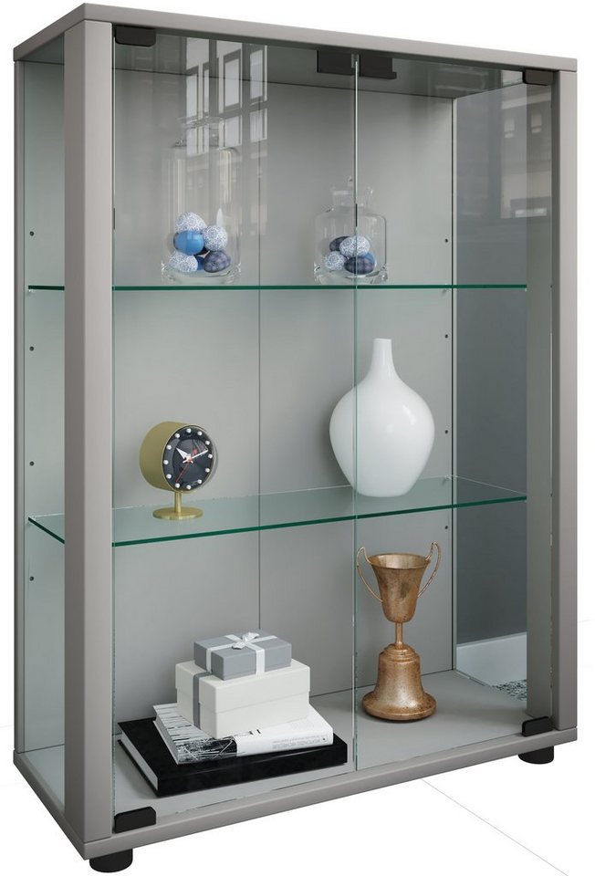 VCM Standvitrine Holz Glas Stand Vitrine Sammelvitrine Sintalo von VCM