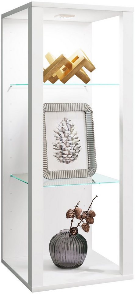 VCM Hängevitrine Holz Glas Wandvitrine Wandregal Glasol MW von VCM