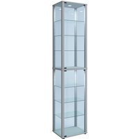 Standvitrine "Kavisa XL" Silber von VCM