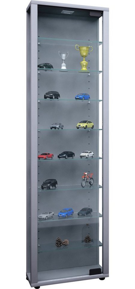 VCM Standvitrine Holz Glas Stand Vitrine Sammelvitrine Edana Maxi von VCM