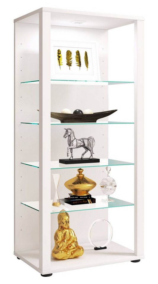 VCM Standvitrine Holz Glas Stand Vitrine Sammelvitrine Glasol lll von VCM