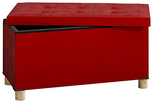 VCM Stoff Sitzbank | Maße ca. H. 40 x B. 76 x T. 38 cm | Kiste für flexiblen Einsatz in Allen Wohnräumen | Aufbewahrungsbox | Sitztruhe - Sizos L VCM Stoff Sitzbank | Maße ca. H. 40 x B. 76 x T. 38 cm | Kiste für flexiblen Einsatz in Allen Wohnräumen | Aufbewahrungsbox | Sitztruhe - Sizos L von VCM