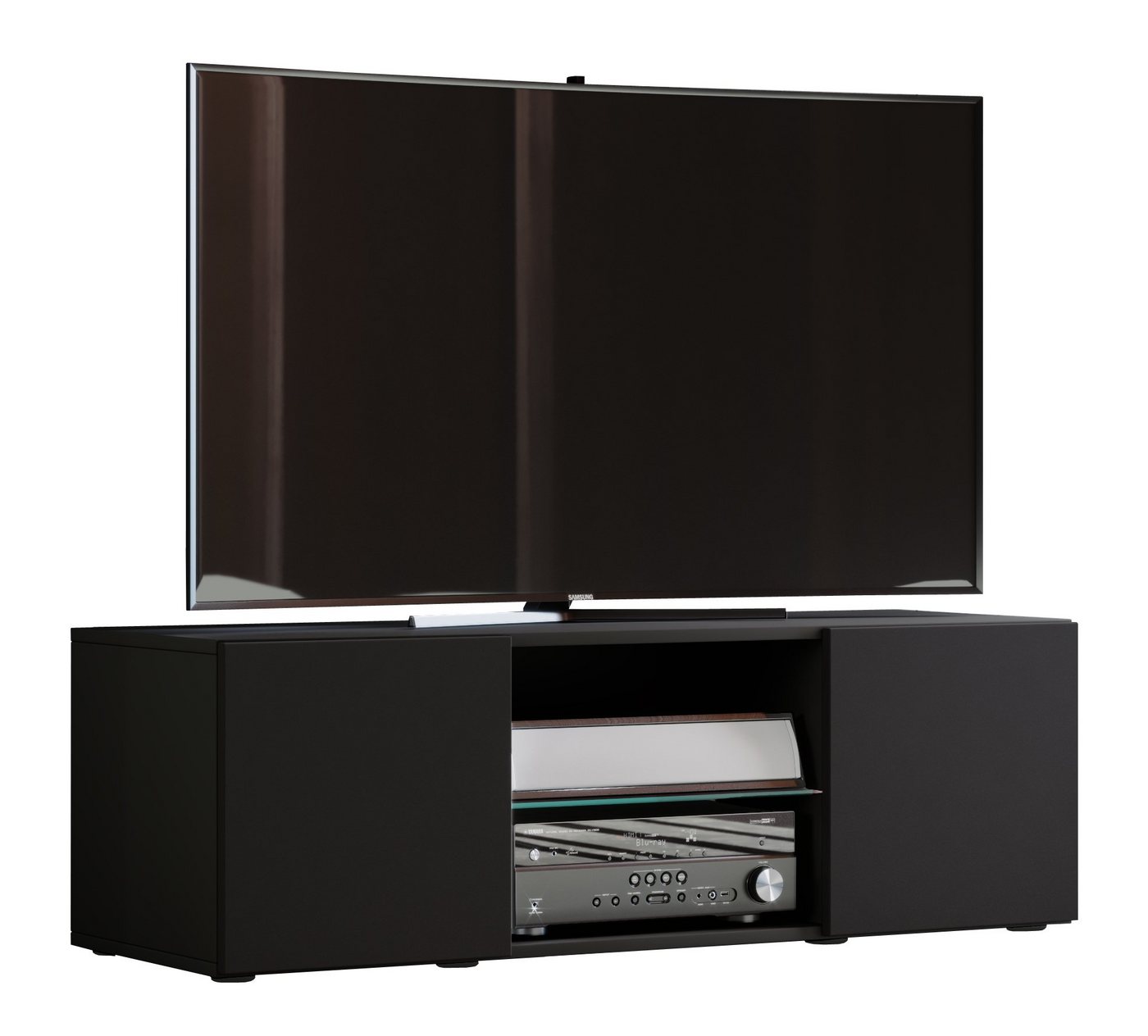 VCM TV-Board Holz TV Lowboard Möbel Fernsehschrank Lowina von VCM