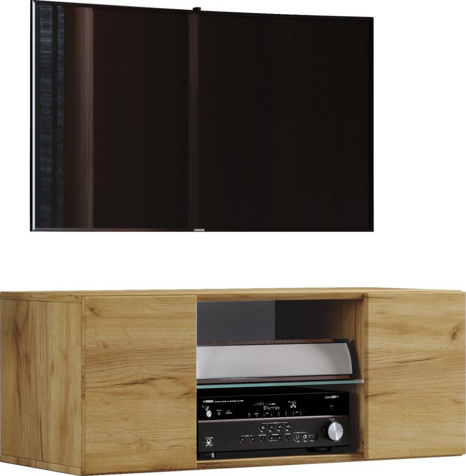 VCM TV-Board Holz TV Wand Hänge Lowboard Fernsehschrank Jusa 95 von VCM