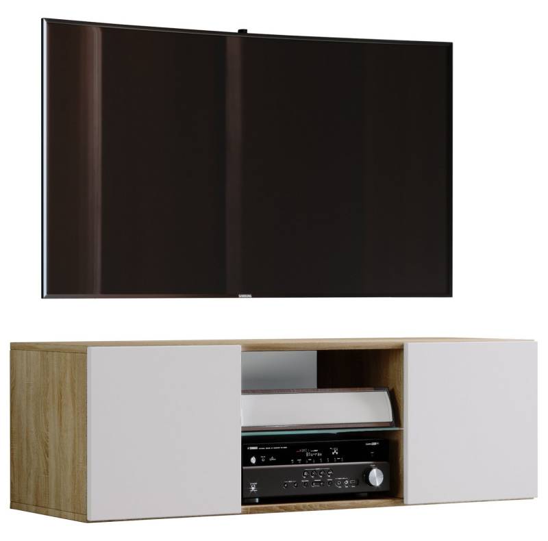 VCM TV-Board Holz TV Wand Hänge Lowboard Fernsehschrank Jusa 95 von VCM