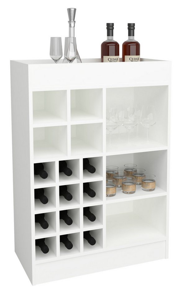 VCM Unterschrank Küchenschrank Kommode Flaschen Weinregal Esilo von VCM