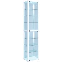 VCM Vitrine »Kavisa«, BxH: 50 x 227 cm, Holzwerkstoff/Glas - weiss von VCM