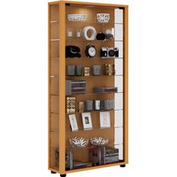 VCM Vitrine »Lumo Maxi«, BxH: 59 x 113 cm, Holzwerkstoff/Glas - braun von VCM