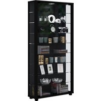 VCM Vitrine »Lumo Maxi«, BxH: 59 x 113 cm, Holzwerkstoff/Glas - schwarz von VCM