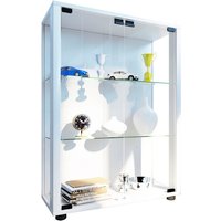 VCM Vitrine »Sintalo«, inkl. LED-Beleuchtung, BxH: 60 x 80 cm, Holzwerkstoff/Glas - weiss von VCM