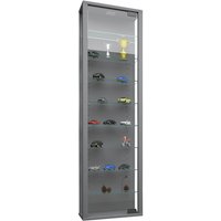 VCM Vitrine »Stano Maxi«, BxH: 33 x 113 cm, Holzwerkstoff/Glas - silberfarben von VCM