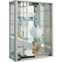 VCM Vitrine »Udina«, BxH: 60 x 80 cm, Holzwerkstoff/Glas - silberfarben von VCM