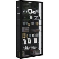 VCM Vitrine »Vitrosa Maxi«, BxH: 59 x 113 cm, Holzwerkstoff/Glas - schwarz von VCM