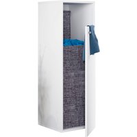 VCM Wäscheschrank »Klidas«, BxHxT: 40 x 110 x 39 cm, Holzwerkstoff - weiss von VCM