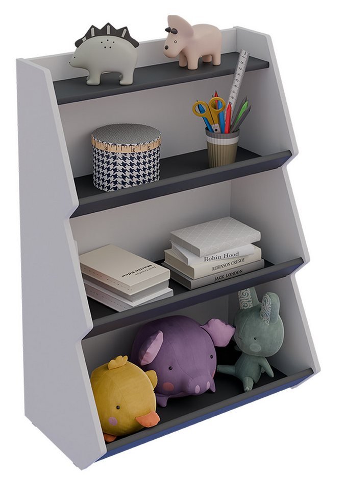 VCM Standregal Holz Kinderregal Bücherregal Kinder Regal Italu von VCM