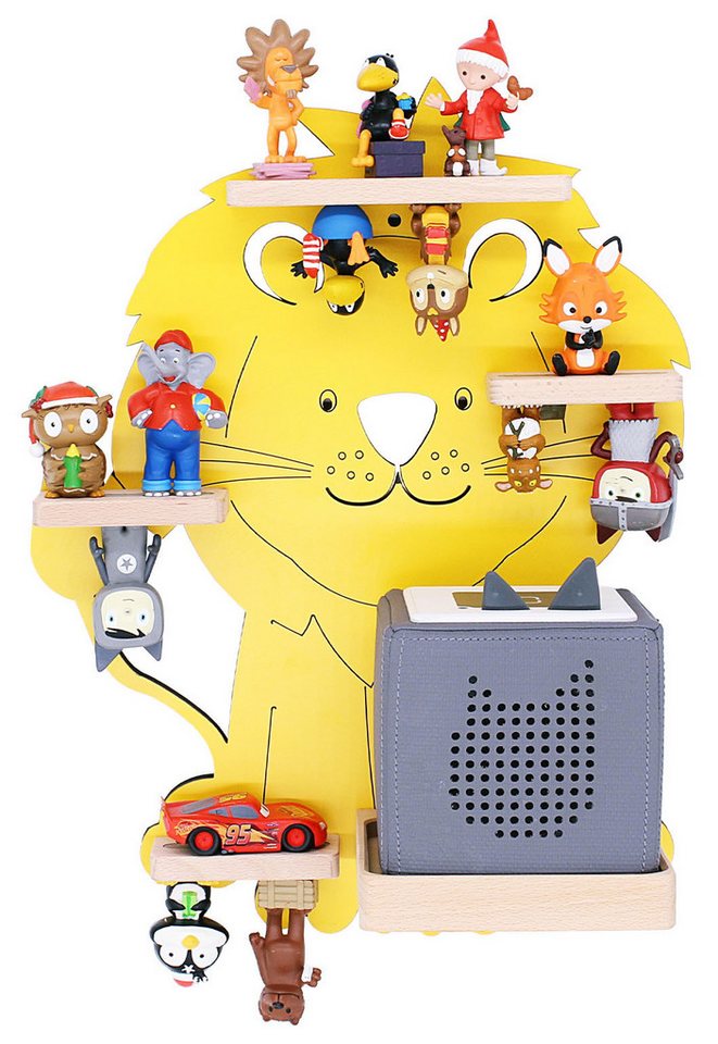 Boarti Wandregal Regal Tier Löwe Kinder Toniebox Tonies Figuren von Boarti