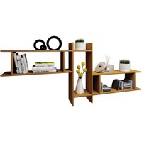 VCM Wandregal »Sirola«, BxHxL: 19,7 x 80 x 188 cm, Holzwerkstoff - braun von VCM