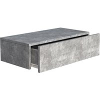 VCM Wandregal »Usal«, BxHxL: 60 x 15 x 30 cm - grau von VCM