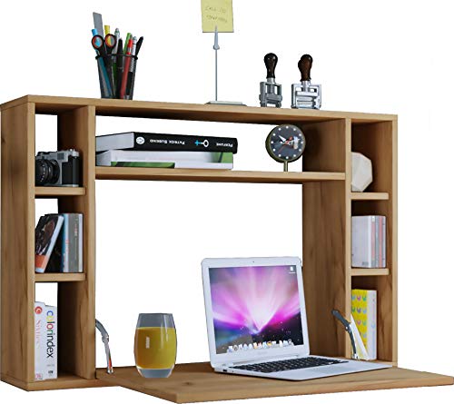 VCM Computertisch hängend | Klapptisch | Wandschreibtisch | Maße ca. H. 60 x B. 90 x T. 20 cm | Schreibtisch - Wandila von VCM