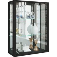 VCM Wandvitrine Udina mit Spiegel, schwarz von VCM