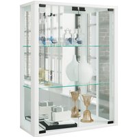 VCM Wandvitrine Udina mit Spiegel, weiß von VCM