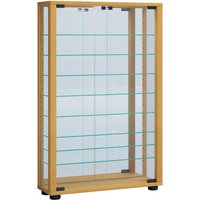 VCM Wandvitrine Vitrosa Mini mit Spiegel, inkl. LED-Beleuchtung, Buche von VCM