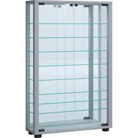 VCM Wandvitrine Vitrosa Mini mit Spiegel, silber von VCM