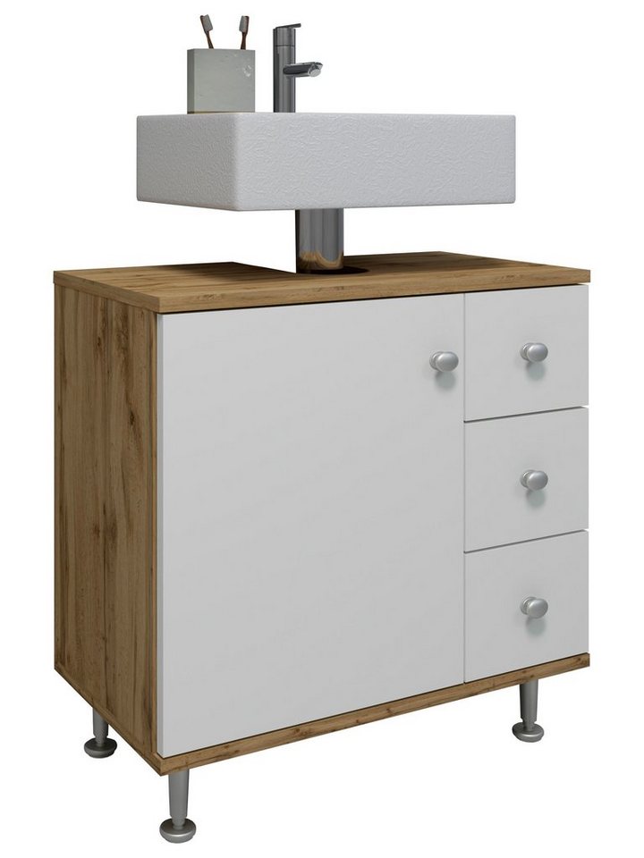 VCM Waschbeckenunterschrank Holz Badmöbel Badunterschrank Schublade Nilosi M VCM Waschbeckenunterschrank Holz Badmöbel Badunterschrank Schublade Nilosi M von VCM