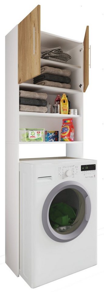 VCM Waschmaschinenumbauschrank Überbauschrank Waschmaschine Überbau Schrank Jutas von VCM