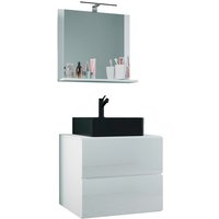 VCM Waschplatz-Set »Lendas«, 3-tlg., 60 cm, weiß - weiss von VCM