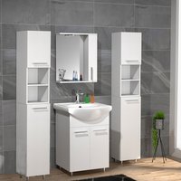 VCM Waschplatz-Set »Lisalo«, 5-tlg., weiß - weiss von VCM