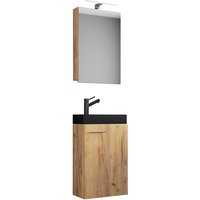 VCM Waschplatz-Set »Slito«, BxHxT: 41 x 130 x 22 cm - braun von VCM