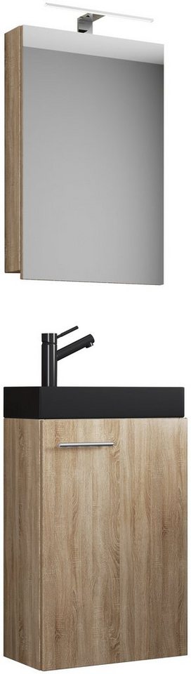 VCM Waschtisch 3tlg Waschtisch Slito SC Toilette schmal Schwarz VCM Waschtisch 3tlg Waschtisch Slito SC Toilette schmal Schwarz von VCM
