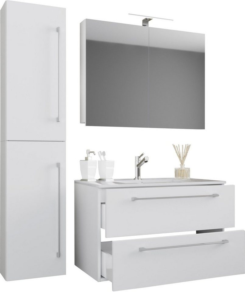 VCM Waschtisch 4-tlg. Waschplatz Waschtisch Badinos Schublade SC von VCM