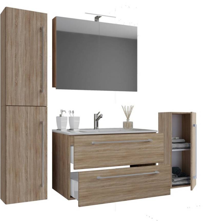 VCM Waschtisch 5-tlg. Waschplatz Waschtisch Badinos Schublade SC von VCM