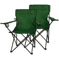 VCM Campingstuhl Set grün Polyester-Mischgewebe B/H/T: ca. 85x85x50 cm VCM Campingstuhl Set grün Polyester-Mischgewebe B/H/T: ca. 85x85x50 cm von VCM