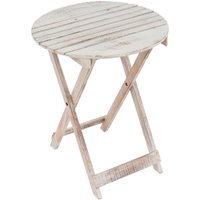 VCM Gartentisch natur Holz H/D: ca. 60x50 cm von VCM