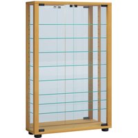 Wandvitrine "Vitrosa Mini" mit Spiegel | Inkl. LED-Beleuchtung Buche von VCM